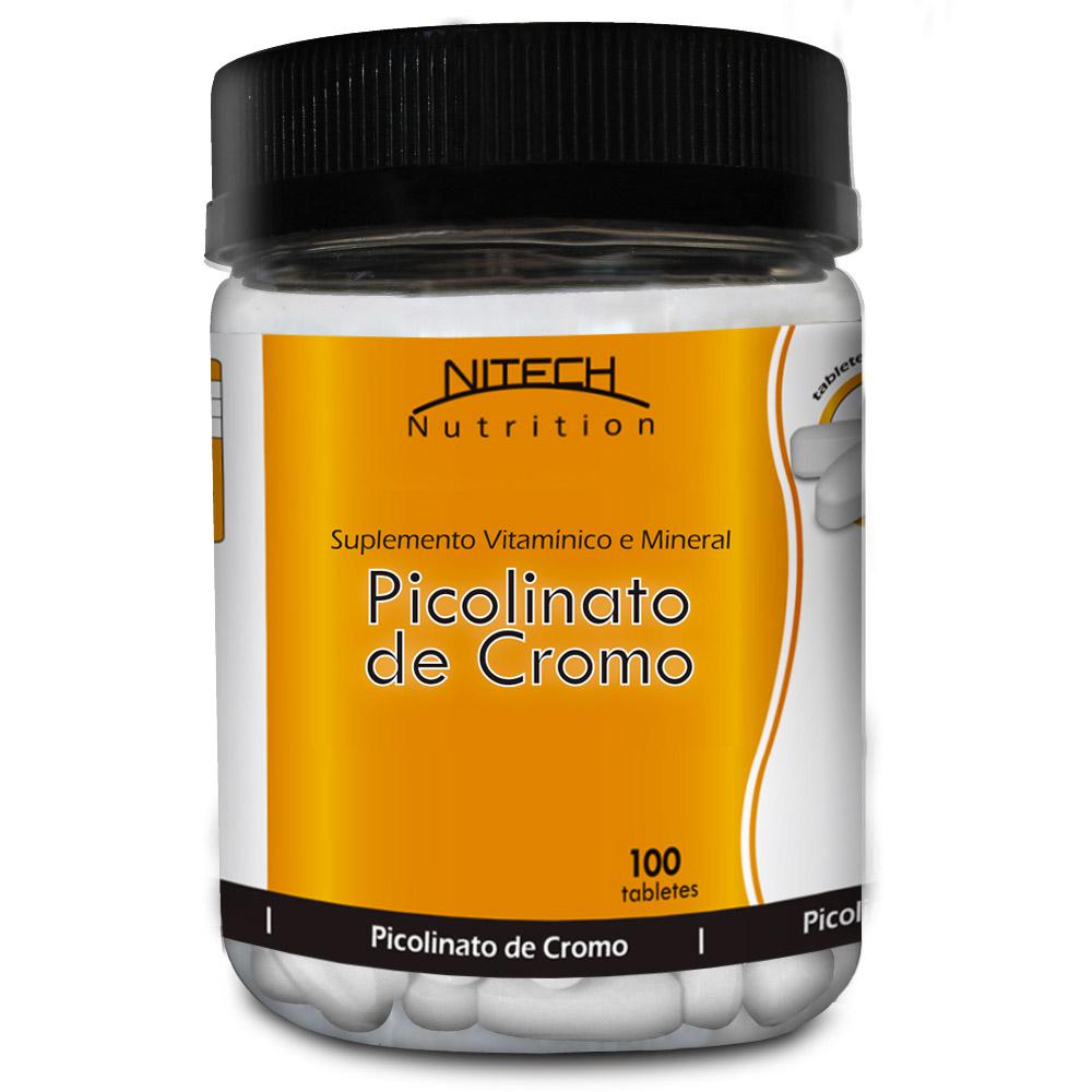 Picolinato de Cromo - 100 Tabletes - Nitech Nutrition é bom? Vale a pena?