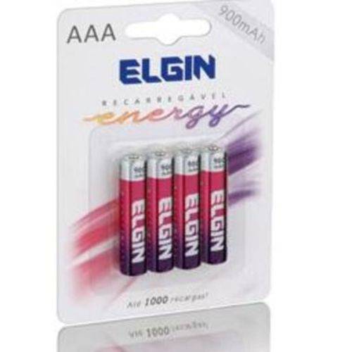 Pilhas Recarregável AAA (palito) Energy 900 Mah Elgin 4 Unid. é bom? Vale a pena?