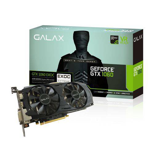Placa de Video Geforce Galax Gtx 1060 6gb Exoc Gddr5 60nrh7dvm6ec é bom? Vale a pena?