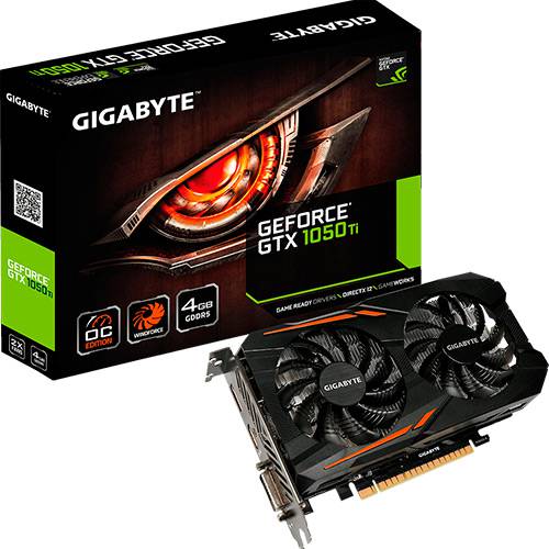 Placa de Video GeForce GTX 1050 Ti 4GB Oc Windforce 2x Ddr5 - Gigabyte é bom? Vale a pena?