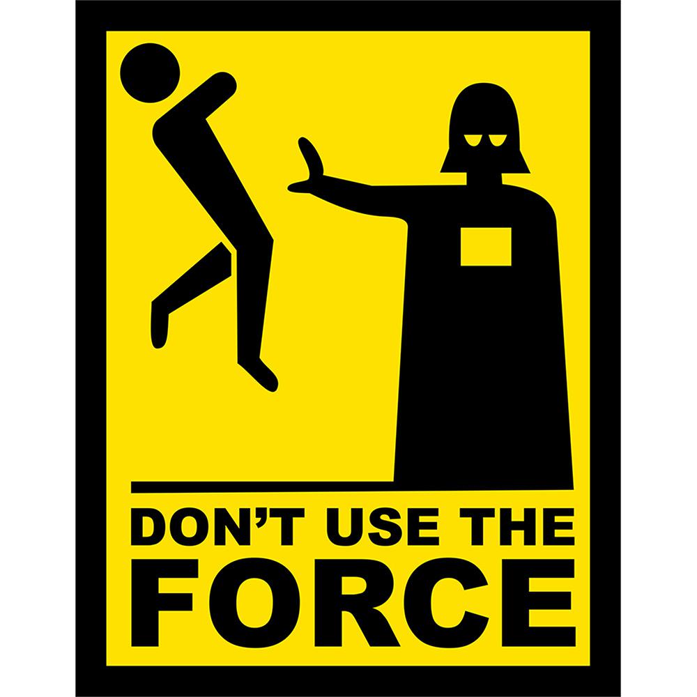 Placa Decorativa: Dont Use The Force é bom? Vale a pena?