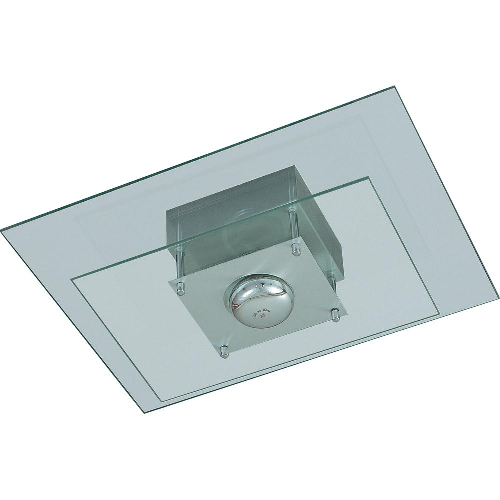 Plafon 31152 Retangular (40x30x13cm) Alumínio/Vidro Vidro Transparente - Pantoja&Carmona é bom? Vale a pena?