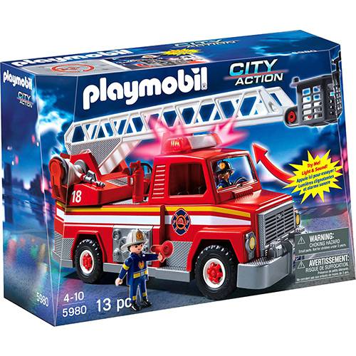 Playmobil - Caminhão de Bombeiro com Escada - Sunny Brinquedos é bom? Vale a pena?