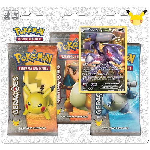 Pokémon Triple Pack 20 Anos Coleção Mítico Gerações Genesect é bom? Vale a pena?