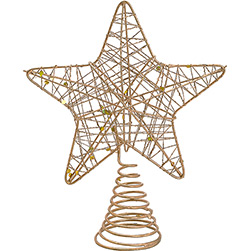 Ponteira Estrela Dourada para Árvore de Natal 12 Cm - Orb Christmas é bom? Vale a pena?