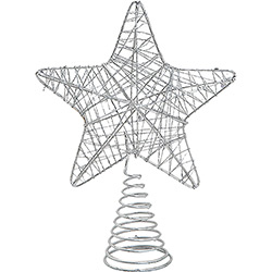 Ponteira Estrela Prata para Árvore de Natal 12 Cm - Orb Christmas é bom? Vale a pena?