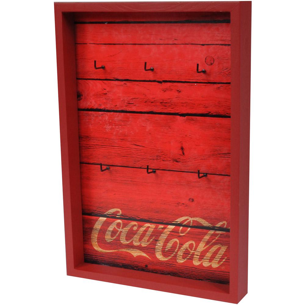 Porta-Chaves Coca-Cola Madeira Wood Style Vermelho Urban - (32x22x4,5cm) é bom? Vale a pena?