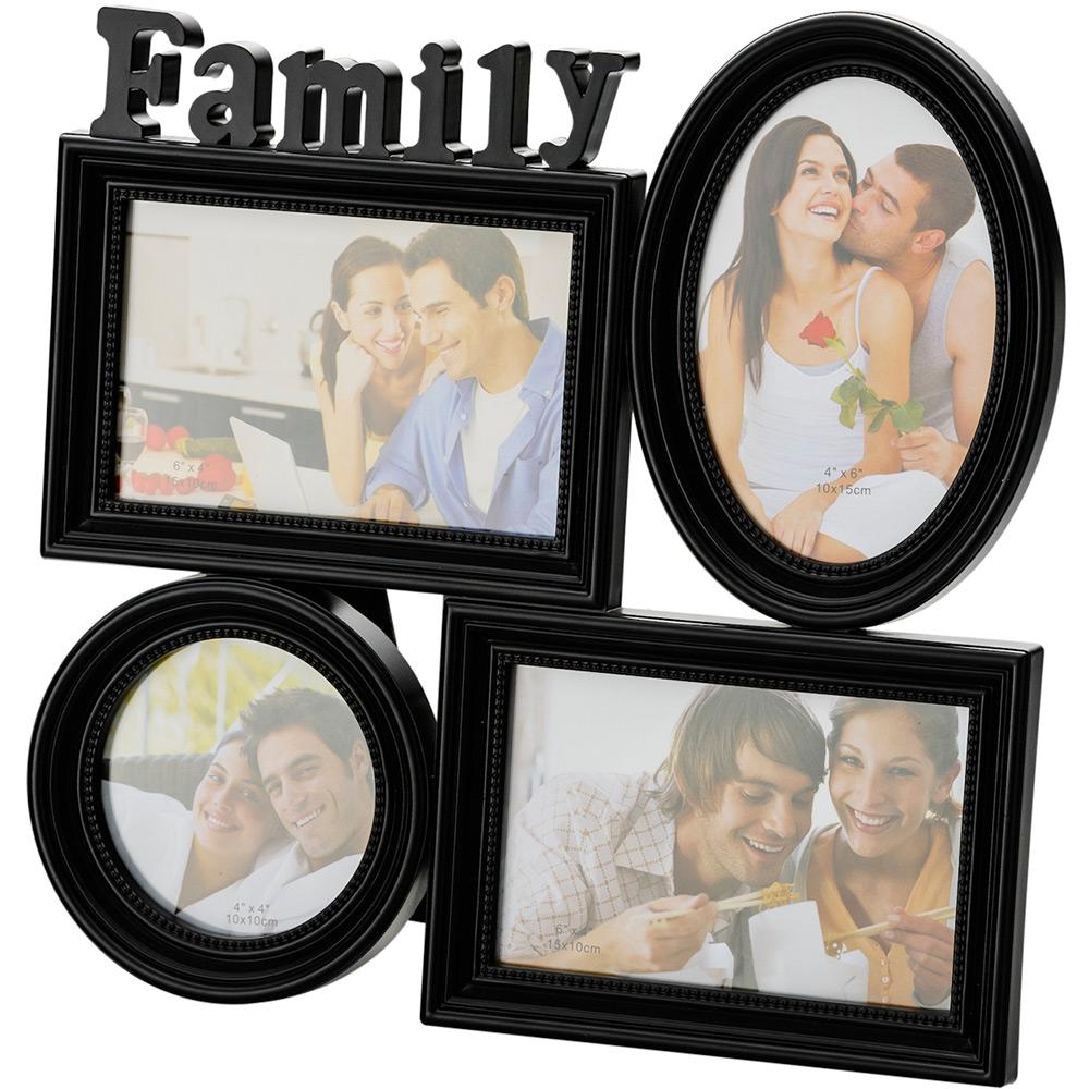 Porta-Retrato Family Preto (10x15cm) para 4 Fotos - Rojemac é bom? Vale a pena?