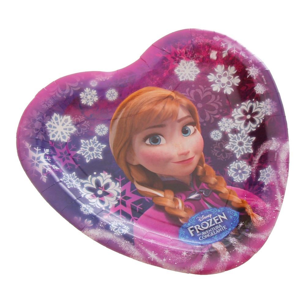 Prato De Papelão Descartável Coração Frozen Disney Pacote Com 8 Unidades Regina é bom? Vale a pena?