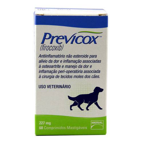 Previcox Dog 227mg Anti-inflamatório Cães 60 Comp - Merial é bom? Vale a pena?