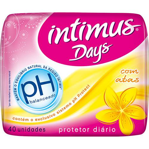 Protetor Diário Intimus Days com Abas Sem Perfume Ph 40 Unidades é bom? Vale a pena?
