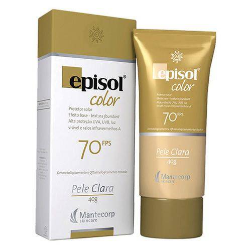 Protetor Solar Color Pele Clara Fps 70 Episol Mantecorp Skincare 40g é bom? Vale a pena?
