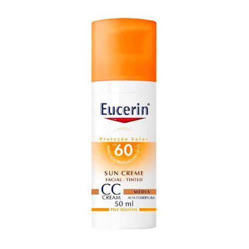 Protetor Solar Eucerin Facial CC Cream Media FPS60 com 50ml é bom? Vale a pena?