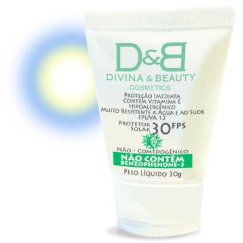 Protetor Solar Facial e Corporal FPS30 Vitamina e Hidratante Divina & Beauty 30g é bom? Vale a pena?