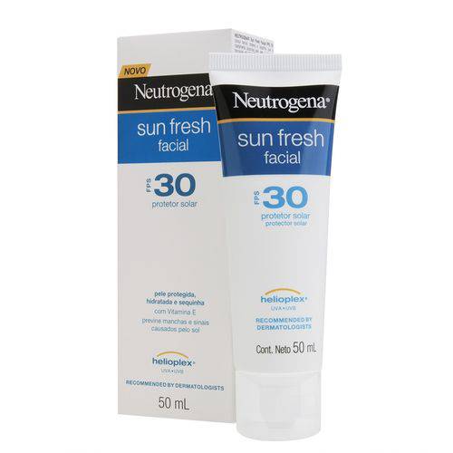 Protetor Solar Facial Neutrogena Sun Fresh FPS 30 50g é bom? Vale a pena?