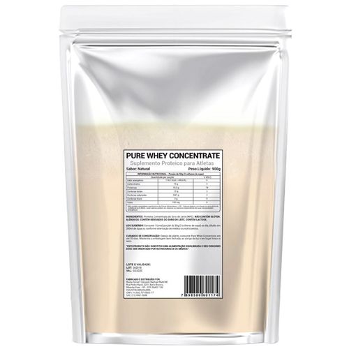Pure Whey Concentrade 35% - Refil - 900g - Natural é bom? Vale a pena?