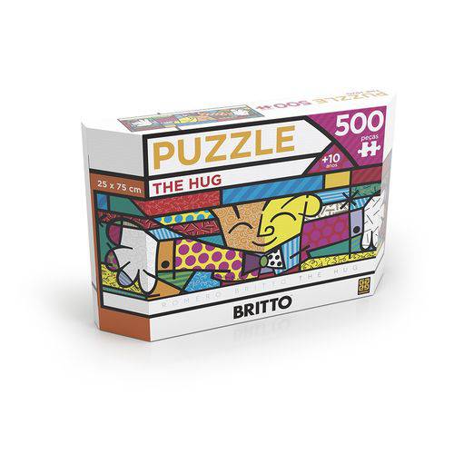 Puzzle 500 Peças Panorama Romero Britto The Hug - Grow é bom? Vale a pena?