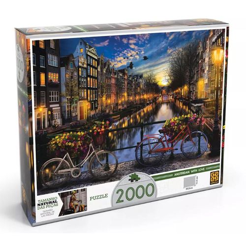 Puzzle Quebra Cabeça Verão em Amsterdã 2000 Peças Grow é bom? Vale a pena?