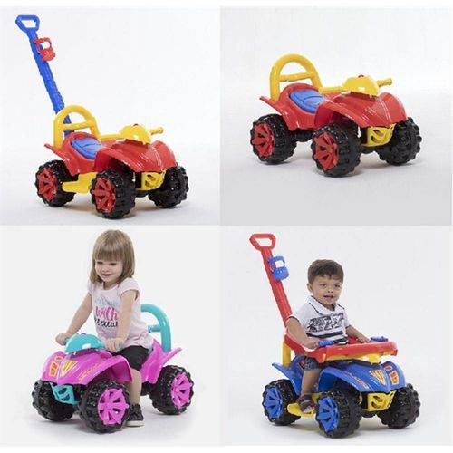 Quadriciclo Infantil Carrinho de Passeio com Puxador Motoca 3 em 1 Toy Kids Azul é bom? Vale a pena?