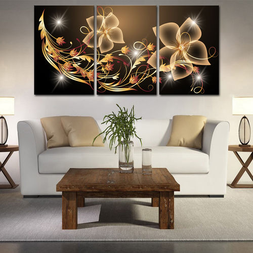 Quadro 60x120cm Flores Digitais Abstrato Decorativo Interiores - Oppen House é bom? Vale a pena?