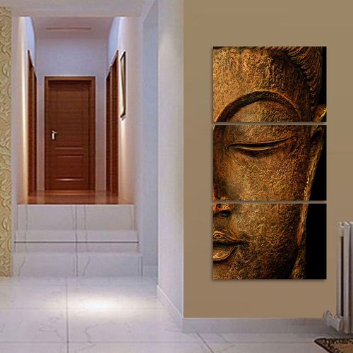 Quadro Buda para Sala Hall Decorativo 120x60 Mosaico 3 Peças é bom? Vale a pena?