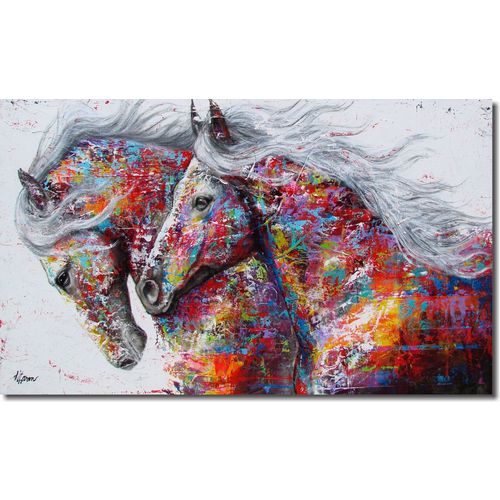 Quadro Decorativo Animais Cavalos Abstratos Colorido 1 Peça é bom? Vale a pena?