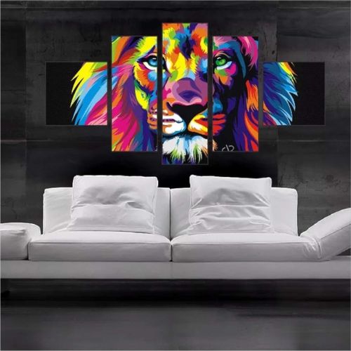 Quadro Decorativo Leão Colorido é bom? Vale a pena?