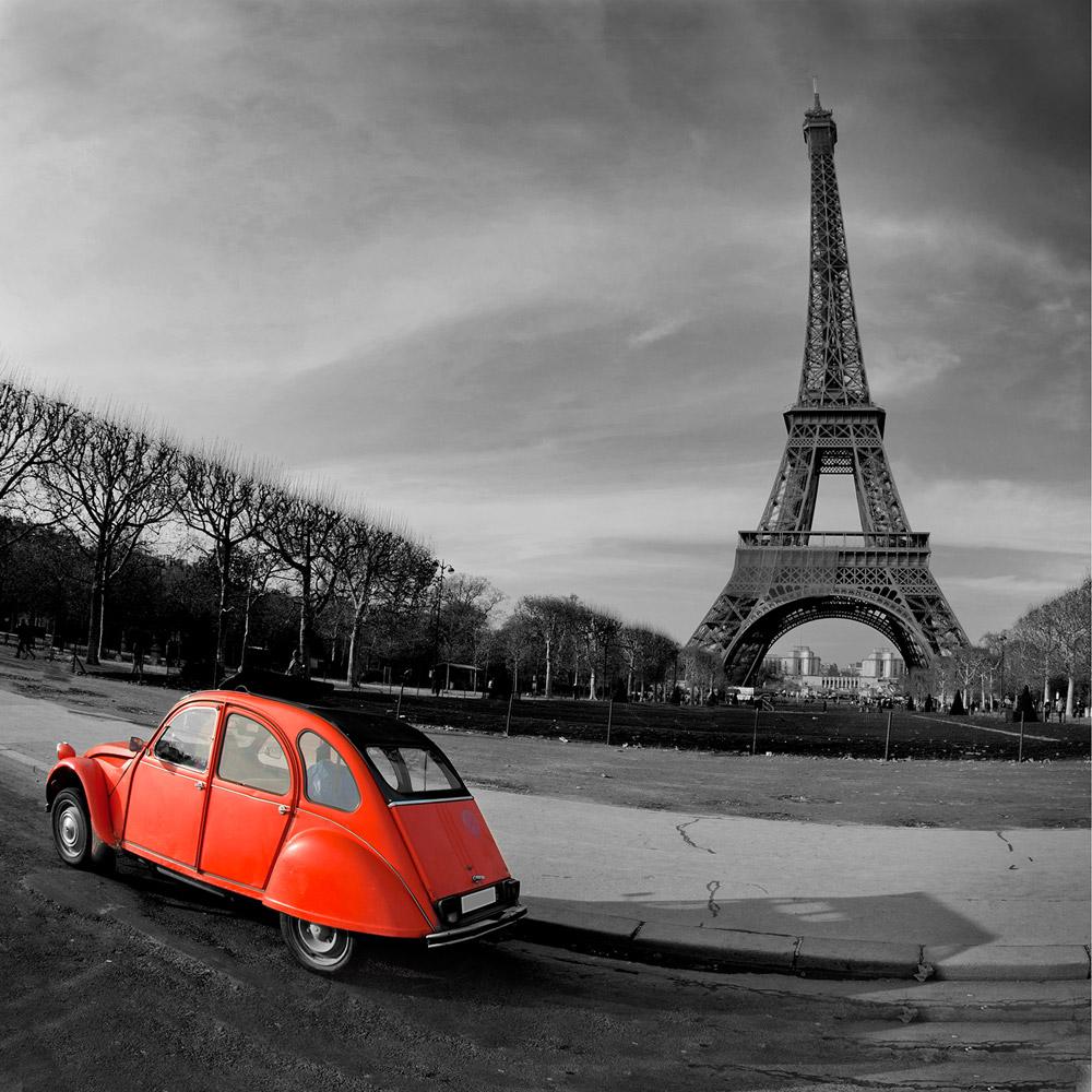 Quadro Paris Carro Vermelho Impressão Digital (30x30x2,7cm) Uniart é bom? Vale a pena?