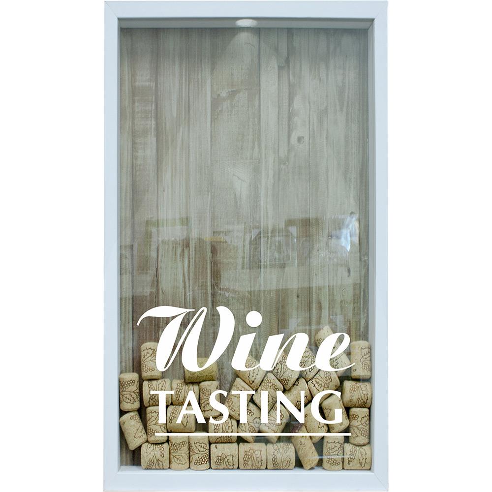 Quadro Porta Rolhas de Vinho Wine Tasting 17x27x4cm Branco - Kapos é bom? Vale a pena?
