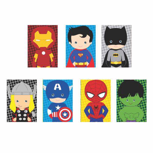 Quadros Decorativos Super Heróis Marvel Dc Infantil 7uni é bom? Vale a pena?