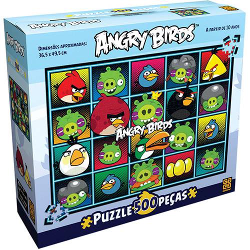 Quebra-Cabeça 500 Peças Angry Birds - Grow é bom? Vale a pena?