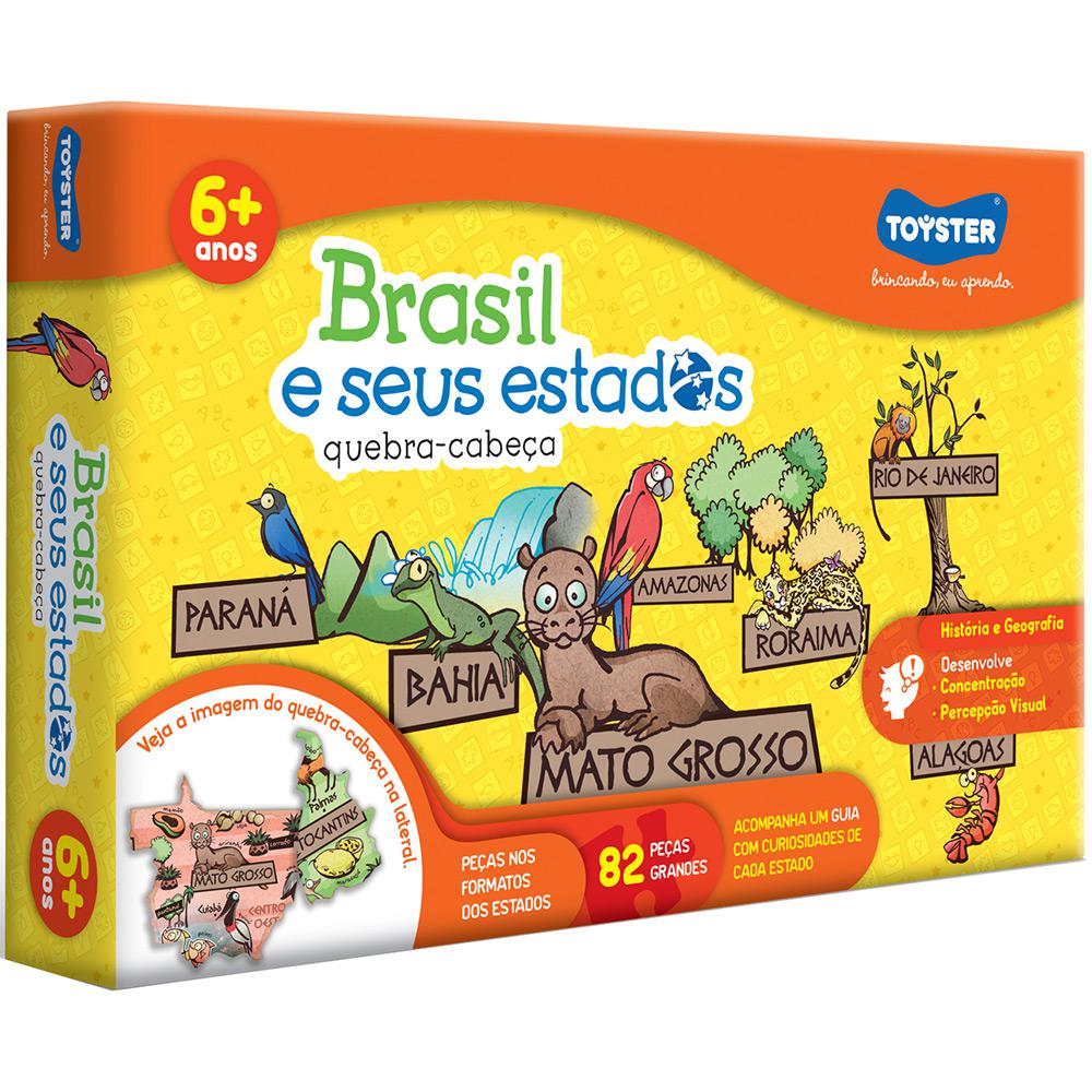 Quebra- Cabeça Brasil e Seus Estados 82 Peças Toyster é bom? Vale a pena?