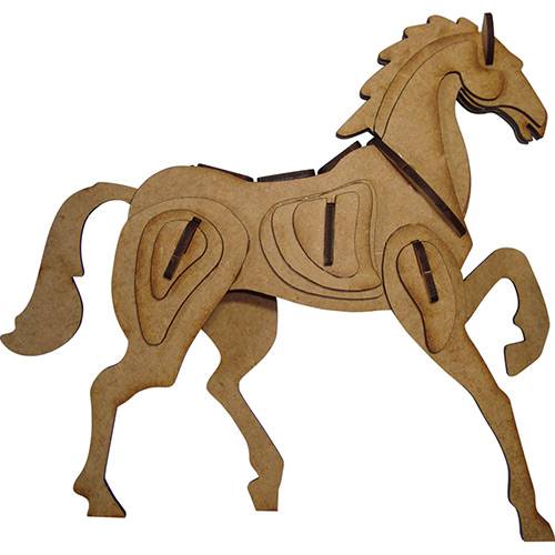 Quebra-Cabeça 3D Cavalo MDF - Cia Laser é bom? Vale a pena?