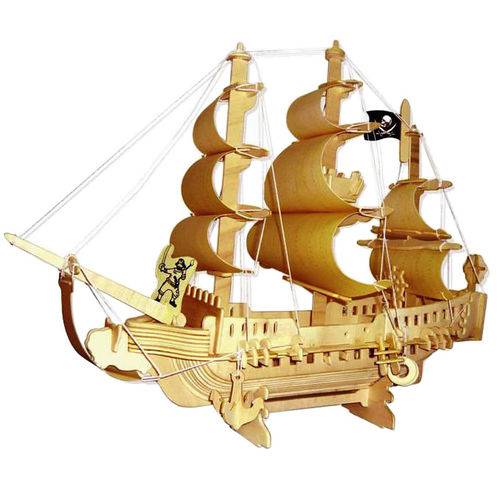 Quebra Cabeça 3D - Navio Pirata - 151 Pçs - Wamboo é bom? Vale a pena?