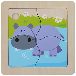Quebra-Cabeça Infantil Madeira First Steps Hipopótamo é bom? Vale a pena?
