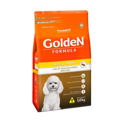 Ração Fórmula Golden para Cães Adultos de Porte Pequeno Sabor Peru e Arroz 1kg é bom? Vale a pena?