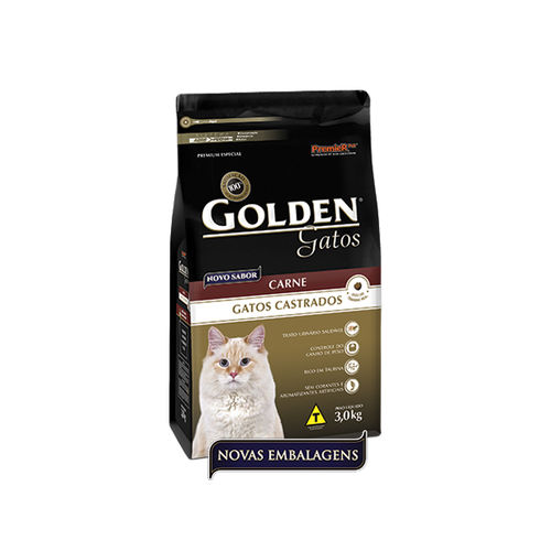 Ração Golden Carne para Gatos Adultos Castrados 3kg - Premier Pet é bom? Vale a pena?