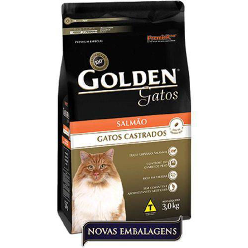 Ração Golden Gato Adulto Castrado - Salmão - 10,1kg é bom? Vale a pena?