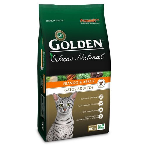 Ração Golden Seleção Natural para Gatos Adultos Sabor Frango 10kg é bom? Vale a pena?