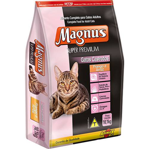 Ração Magnus Super Premium para Gatos Castrados Frango e Arroz 10kg é bom? Vale a pena?