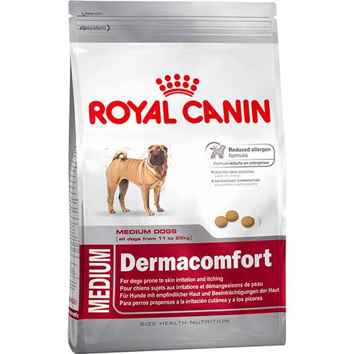 Ração Medium Dermacomfort para Cães Adultos ou Idosos de Raças Médias 10,1kg - Royal Canin é bom? Vale a pena?