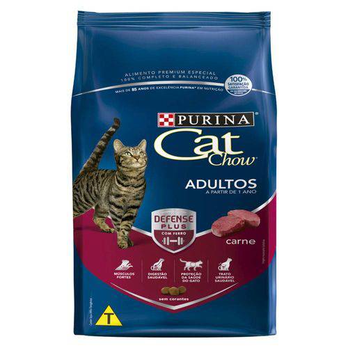 Ração Nestlé Purina Cat Chow para Gatos Adultos Sabor Carne - 10,1kg é bom? Vale a pena?