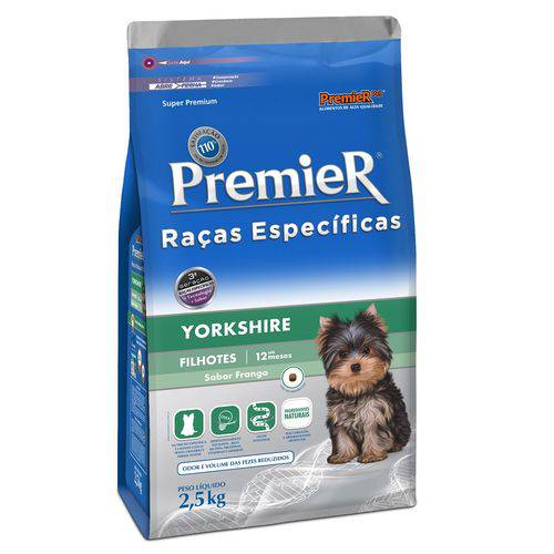 Ração Premier Pet Raças Específicas Yorkshire Filhotes 2,5kg é bom? Vale a pena?