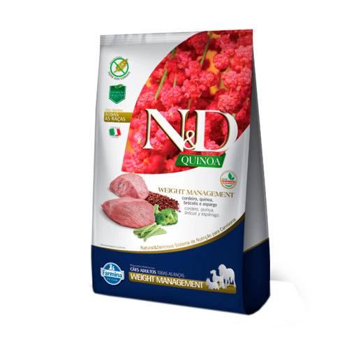 Ração Quinoa N&D para Cães Weight Management Sabor Cordeiro - 10,1kg é bom? Vale a pena?