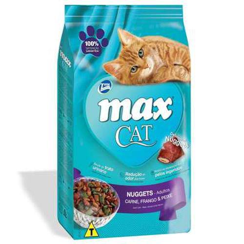 Ração Total Max Cat Nuggets de Carne, Frango e Peixe para Gatos Adultos - 20kg é bom? Vale a pena?