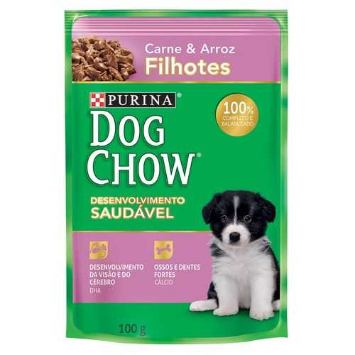 Ração Úmida Dog Chow Sabor Carne para Cães Filhotes - 100g é bom? Vale a pena?