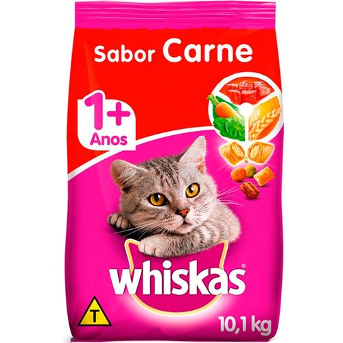 Ração Whiskas Carne para Gatos Adultos 10,1kg é bom? Vale a pena?