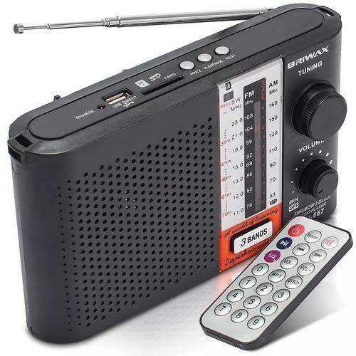 Rádio Am/fm Portátil Mp3 Usb Sd Controle Aux P2 - BX-667 é bom? Vale a pena?