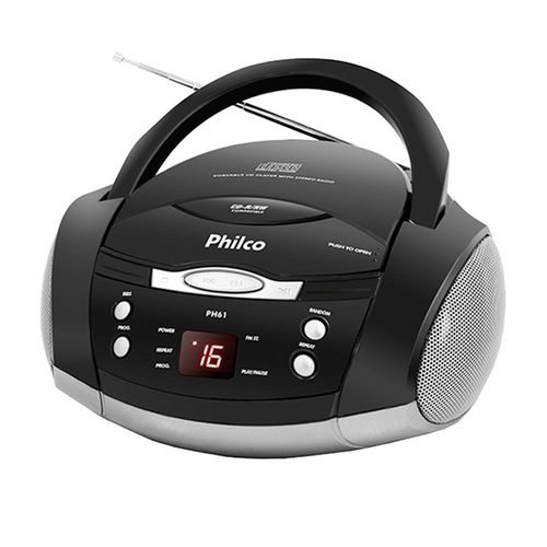 Rádio Boombox PH61 CD, MP3, Entrada P2, Rádio FM 3,4W - Philco é bom? Vale a pena?