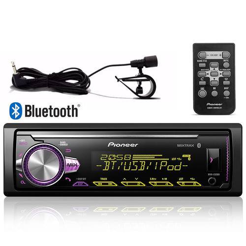 Radio Mp3 Automotivo Pioneer Bluetooth Multi-Color Mvh-x30br USB Aux é bom? Vale a pena?